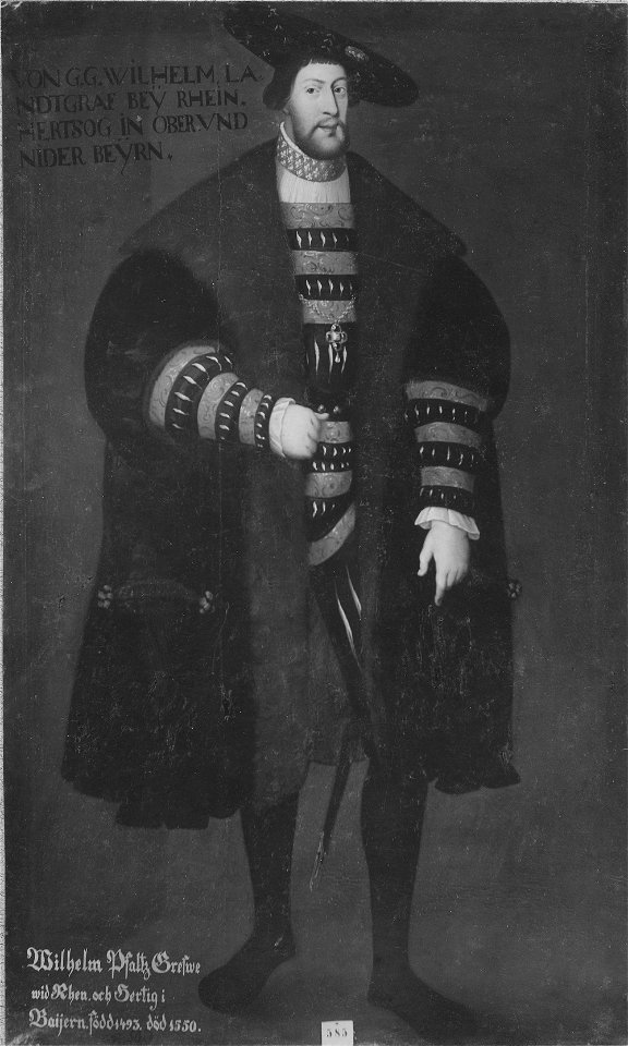 Vilhelm IV, 1493-1550, hertig av Bayern, pfalzgreve vid Rhen (David Frumerie) - Nationalmuseum - 15255