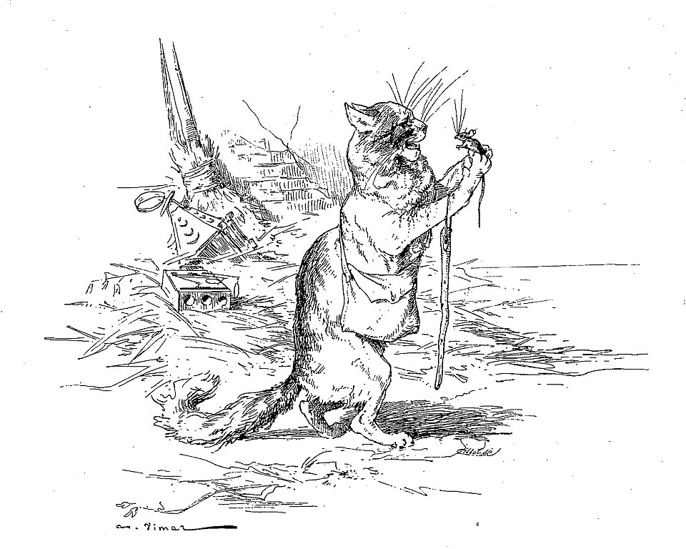 Vimar - Fables de La Fontaine - 12-05 Le Vieux Chat et la Jeune Souris
