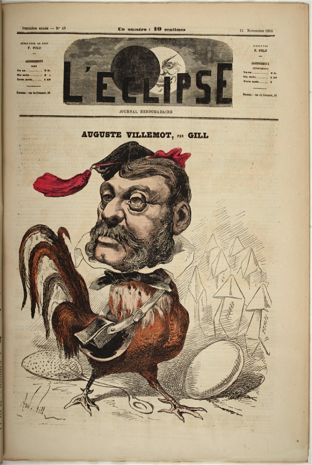 Auguste Villemot by And. Gill (L'Eclipse 1868)