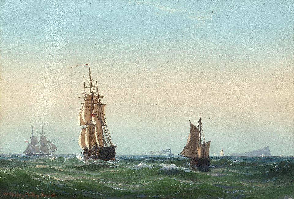 Vilhelm Melbye (1824-82) - Off the Shetlands - RCIN 406266 - Royal Collection