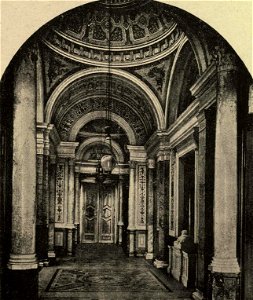 Villa Berg, Oberes Vestibül, um 1860