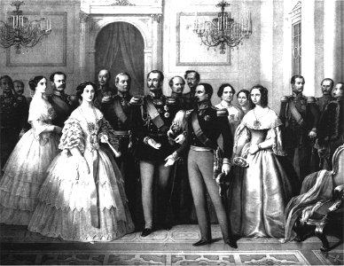 Villa Berg, Zwei-Kaiser-Treffen, 1857