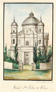 Vilnia, Antokalskaja, Lateranski. Вільня, Антокальская, Лятэранскі (M. Januševič, 1837)