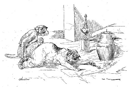 Vimar - Fables de La Fontaine - 09-15 .Le Singe et le Chat