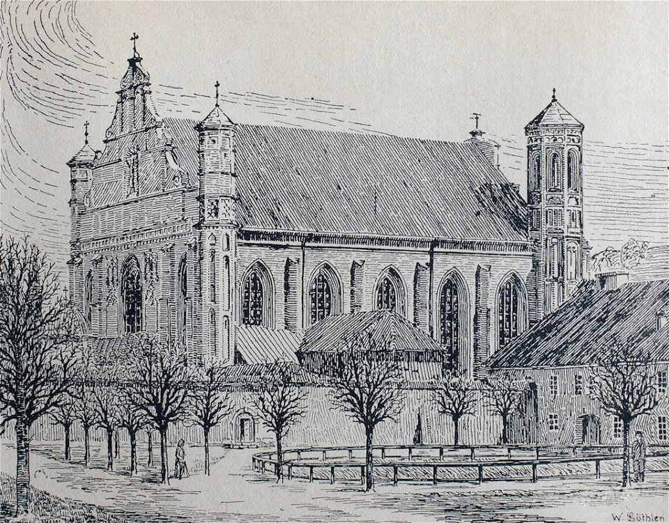 Vilnia, Bernardynskaja, Śviatoha Franciška. Вільня, Бэрнардынская, Сьвятога Францішка (W. Güthlen, 1917)