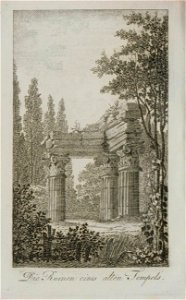 Viktor Heideloff, Die Ruinen eines alten Tempels