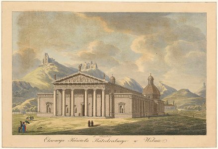 Vilnia, Katedra. Вільня, Катэдра (L. Schmidtner, 1837)