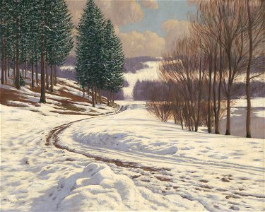 Viktor Olgyai - Zimná krajina - M 377 - Gallery of Spiš Artists