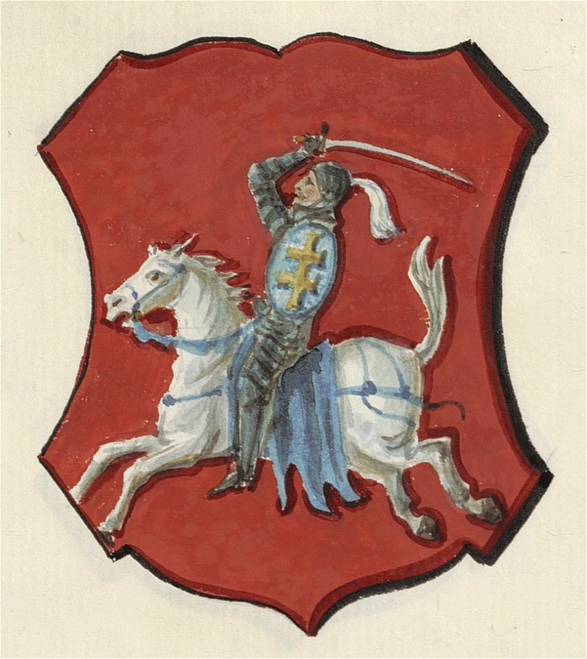 Vilnia, Pahonia. Вільня, Пагоня (B. Starzyński, 1875-1900)