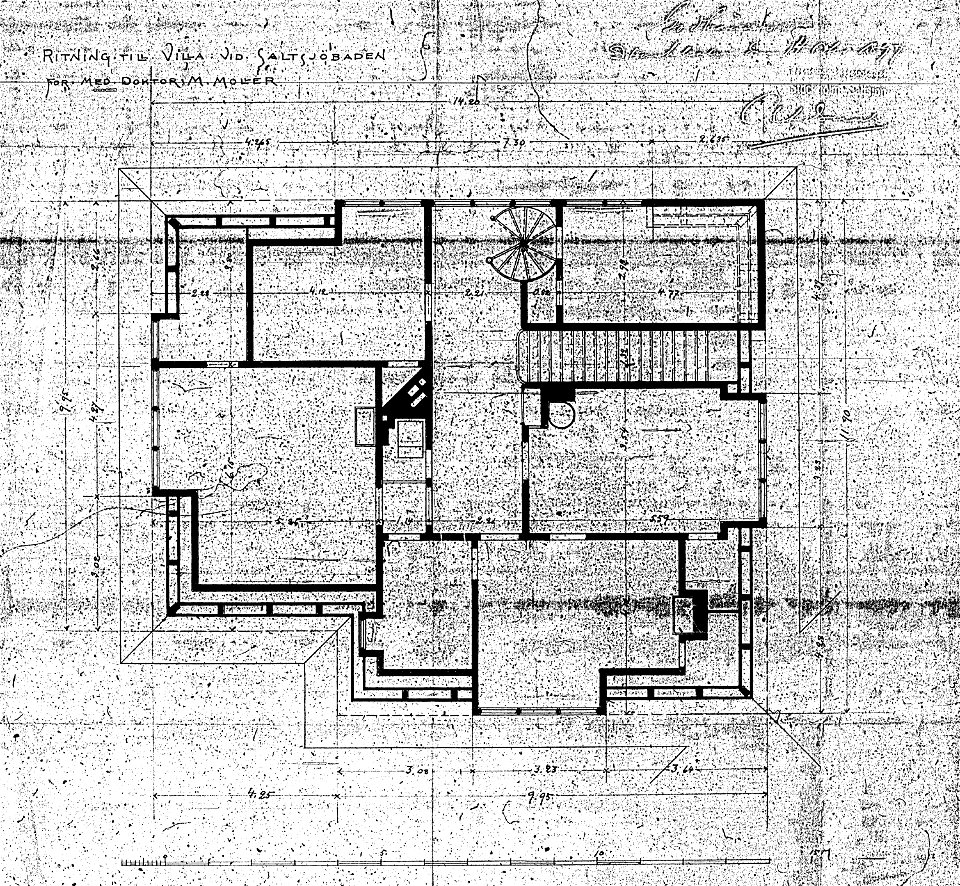 Villa Möller ritning 1897a - Free Stock Illustrations | Creazilla