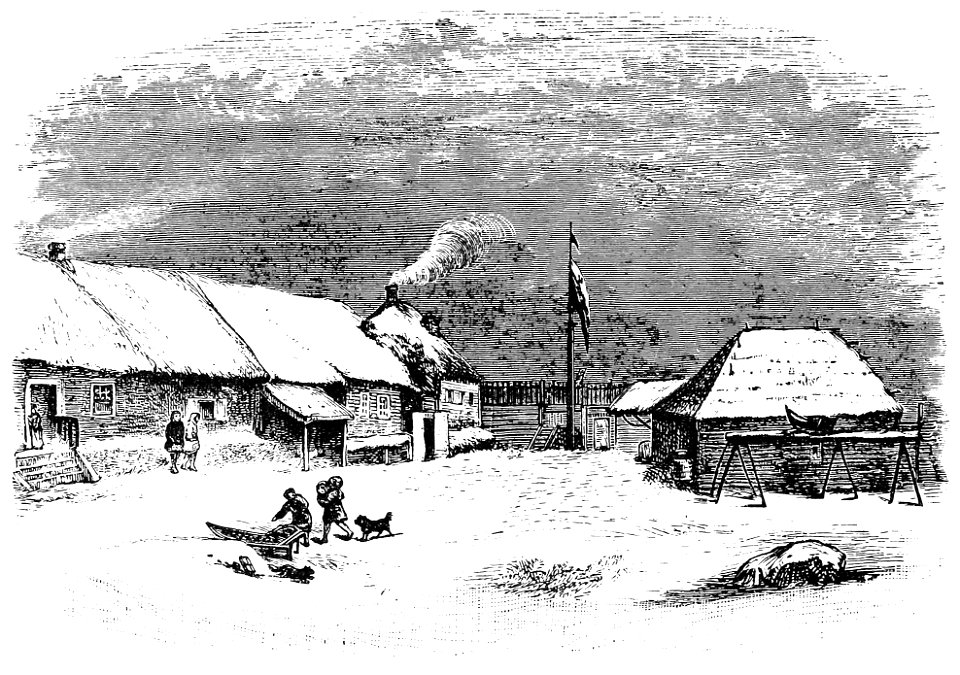 VILLAGE ON A RUSSIAN ESTATE