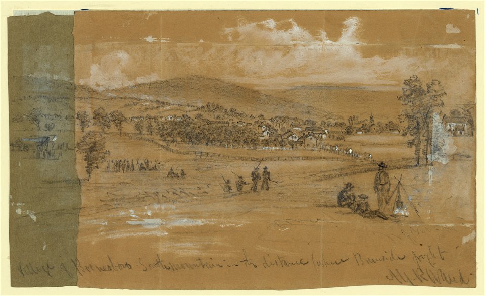 Village of Boonesboro-South Mountain in the distance where Burnside fought LCCN2004660791