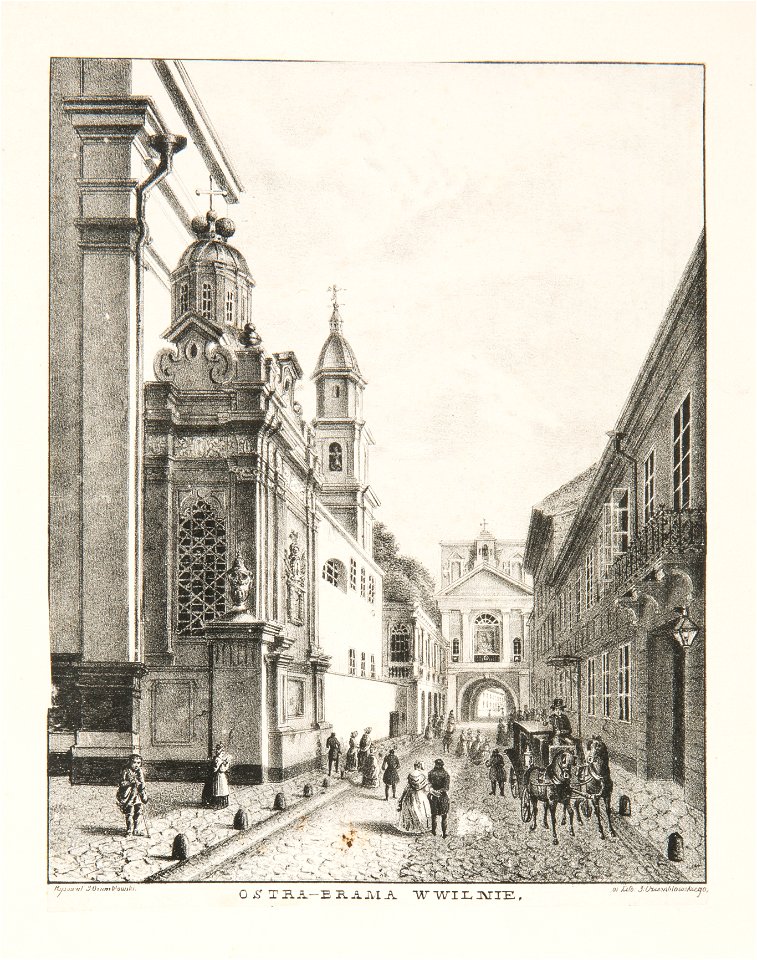 Vilnia, Vastrabramskaja. Вільня. Вастрабрамская (J. Aziambłoŭski, 1833-63)