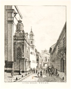 Vilnia, Vastrabramskaja. Вільня. Вастрабрамская (J. Aziambłoŭski, 1833-63)