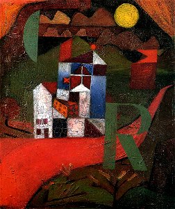 Villa R (Paul Klee). Free illustration for personal and commercial use.