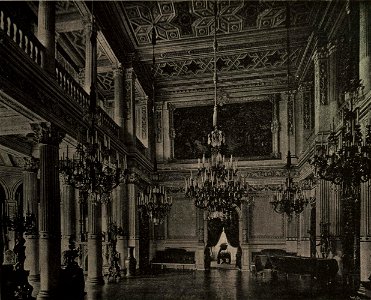 Villa Berg, Ballsaal, um 1860