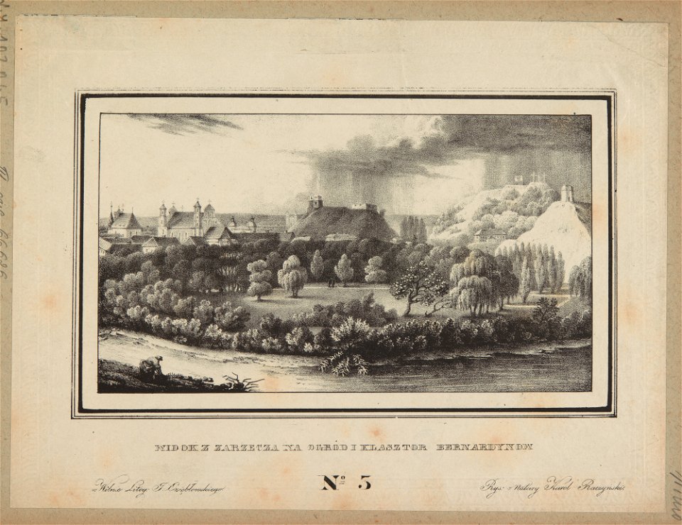 Vilnia, Zamkavaja hara. Вільня, Замкавая гара (J. Aziambłoŭski, 1833-63) (2)