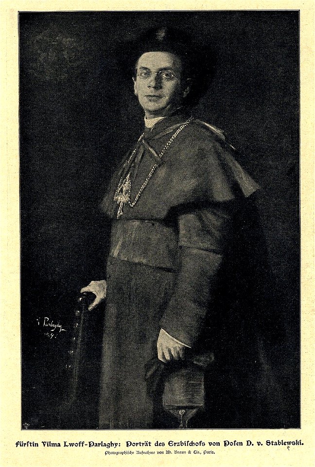 Vilma Lwoff-Parlaghy - Porträt des Erzbischofs von Posen Dr. Florian von Stablewski