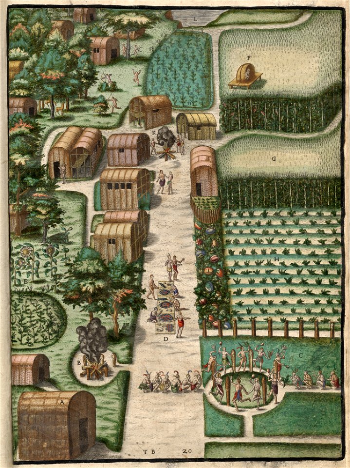 Village of Secoton Theodor de Bry 1590