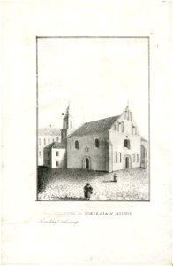 Vilnia, Śviatoha Mikałaja. Вільня, Сьвятога Мікалая (J. Aziambłoŭski, 1840)