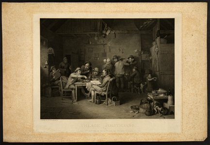 Village politicians - painted by D. Wilkie, R.A. ; etch'd by A. Raimbach. LCCN2006678336