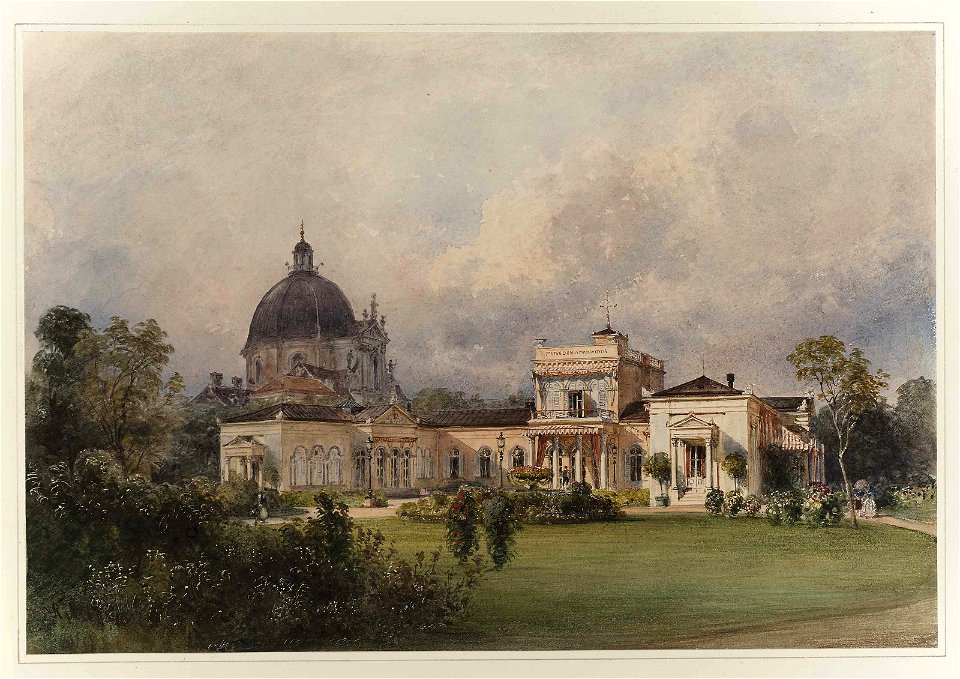 Villa Metternich, Vienna, by Rudolf von Alt, 1843