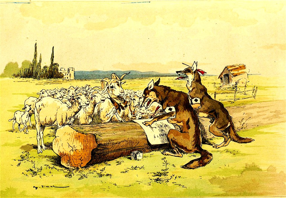Vimar - Fables de La Fontaine - 03-13. Les Loups et les Brebis