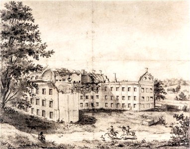 Vilnia, Zakret, Jezuicki. Вільня, Закрэт, Езуіцкі (M. Andriolli, 1855)