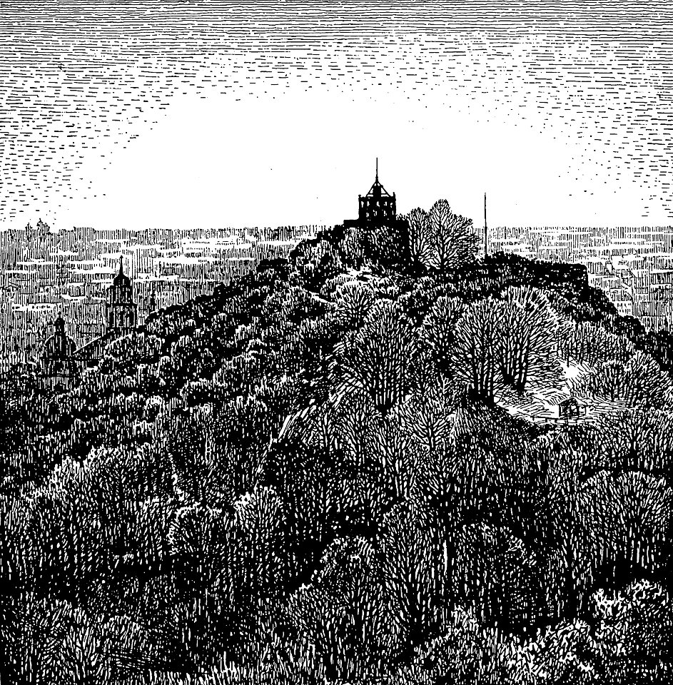 Vilnia, Zamkavaja hara. Вільня, Замкавая гара (K. Frantz, 1918)