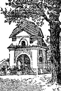 Vilnia, Kalvaryja, Kaplica. Вільня, Кальварыя, Капліца (W. Güthlen, 1917)