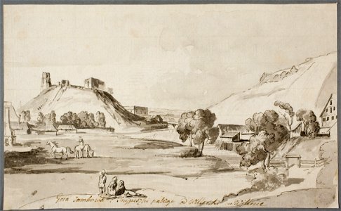 Vilnia, Zamkavaja hara. Вільня, Замкавая гара (J. Pieška, 1808)