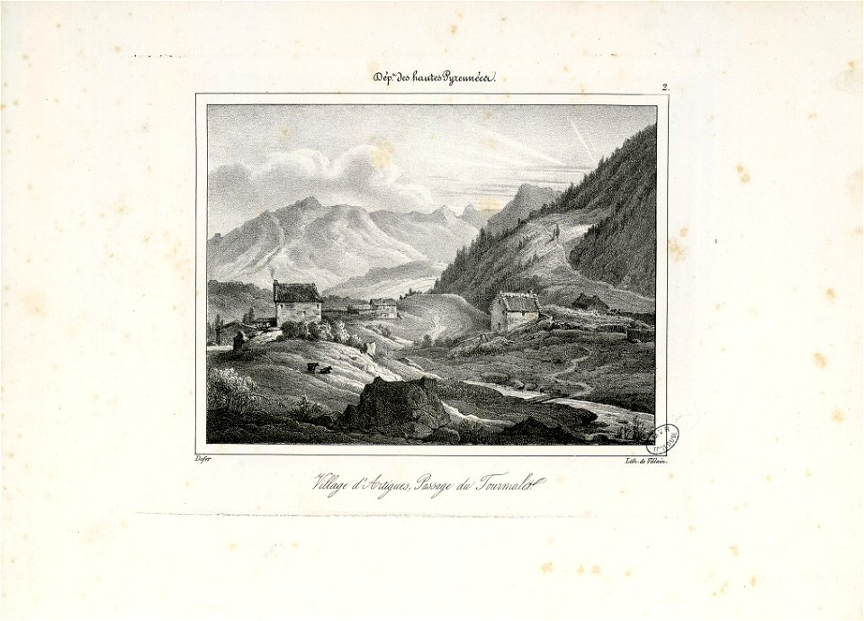 Village d'Artigues, Passage du Tourmalet (Hautes Pyrénées) - Fonds Ancely - B315556101 A DEFER 005