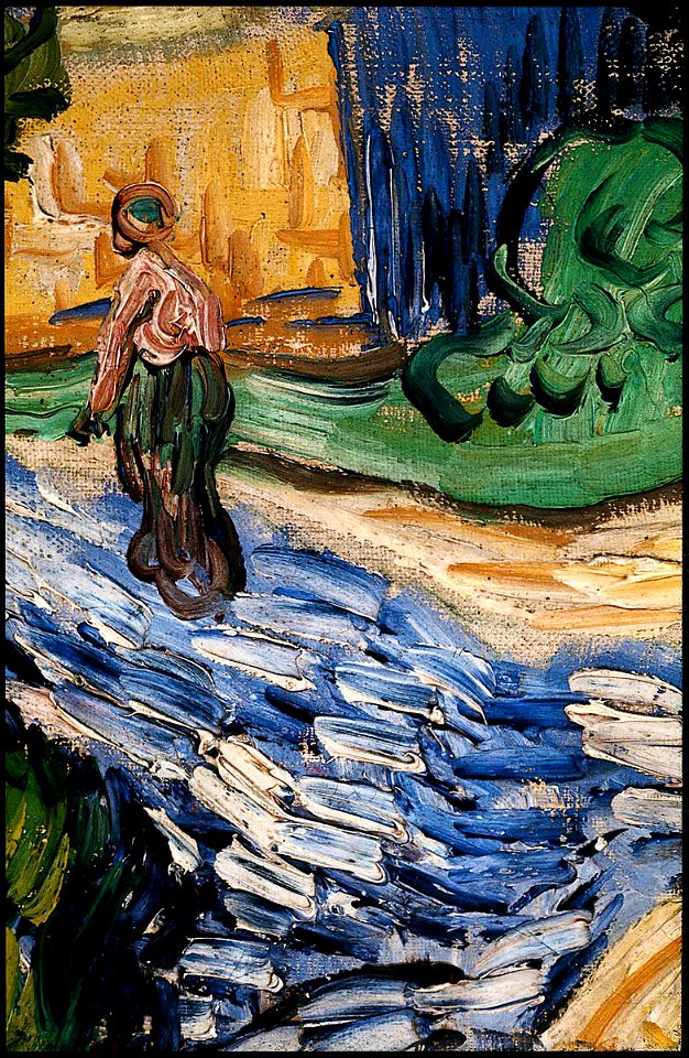 Vincent van Gogh - Houses at Auvers (detail)