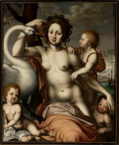Vincent Sellaer - Leda and the swan - M.Ob.207 MNW - National Museum in Warsaw