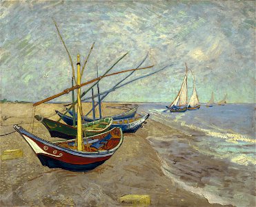 Vincent van Gogh - Vissersboten op het strand van Les Saintes-Maries-de-la-Mer - Google Art Project