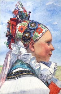 Vincent Plesnivý - Profile of a Girl’s Head