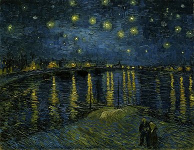 Vincent van Gogh - Starry Night - Google Art Project. Free illustration for personal and commercial use.