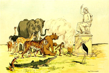Vimar - Fables de La Fontaine - 01-07. La Besace