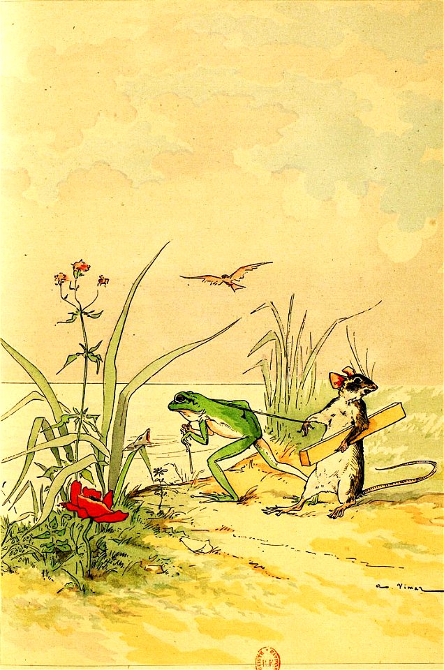 Vimar - Fables de La Fontaine - 04-08. La Grenouille et le Rat