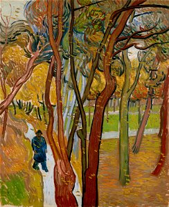 Vincent van Gogh - The garden of Saint Paul's Hospital (`The fall of the leaves') - Google Art Project