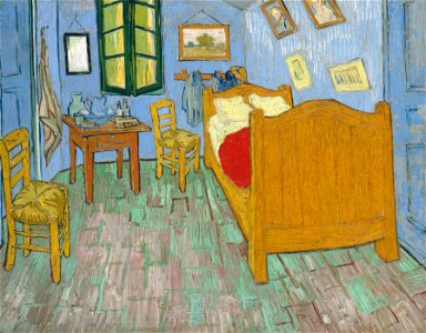 Vincent van Gogh - The Bedroom - Google Art Project. Free illustration for personal and commercial use.