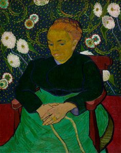 Vincent van Gogh - Madame Roulin Rocking the Cradle (La berceuse) - 1926.200 - Art Institute of Chicago. Free illustration for personal and commercial use.
