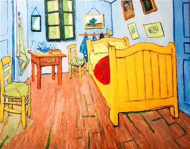 Vincent's Bedroom in Arles (JH 1608) - My Dream. Free illustration for personal and commercial use.