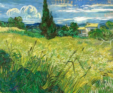 Vincent van Gogh - Green Field - Google Art Project. Free illustration for personal and commercial use.
