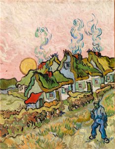 Vincent van Gogh - Houses and Figure - BF136 - Barnes Foundation