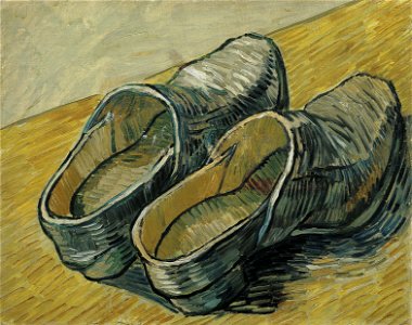 Vincent van Gogh - A pair of leather clogs - Google Art Project. Free illustration for personal and commercial use.