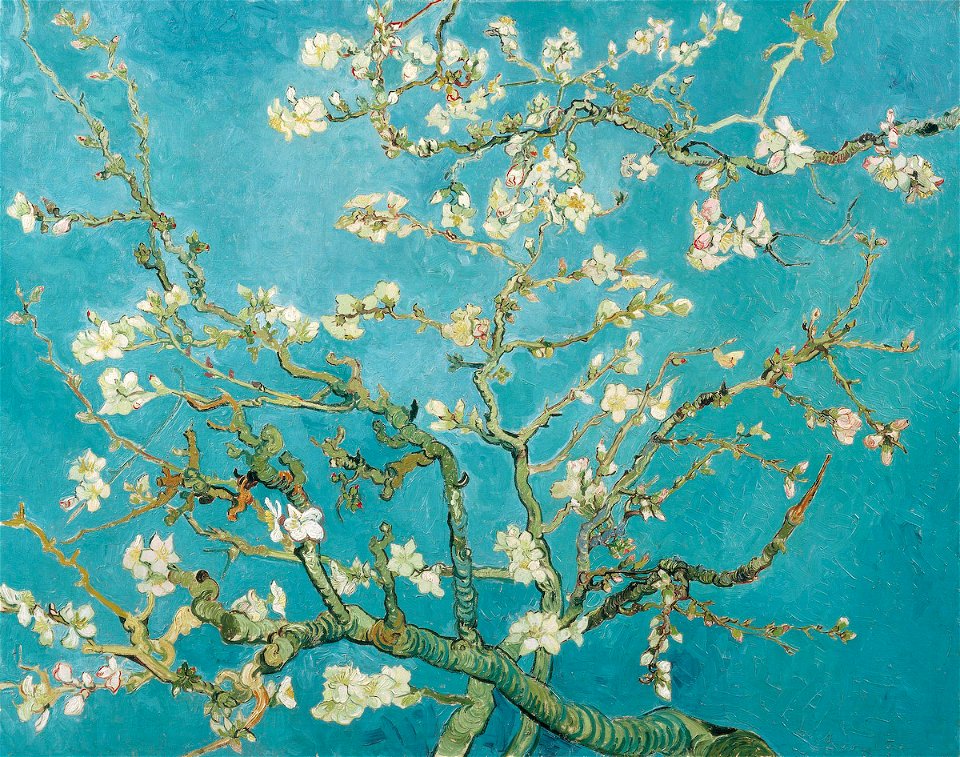 Vincent van Gogh - Branches of an Almond Tree in Blossom (F671)