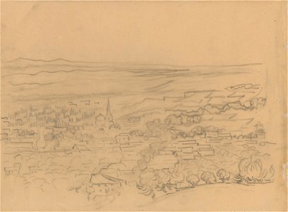 Vincent van Gogh - Bird's-Eye View of the Village F1541v JH1729