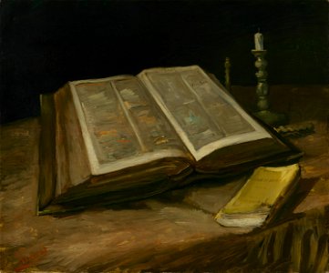 Vincent van Gogh - Still life with Bible - Google Art Project