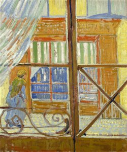 Vincent van Gogh - View of a butcher's shop - Google Art Project. Free illustration for personal and commercial use.